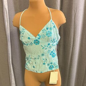 Peppermayo Aqua Floral Camisole